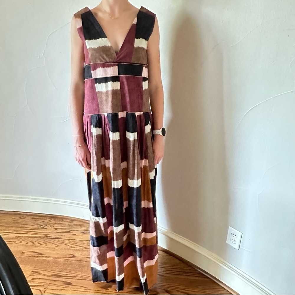 Marni Deep V-Neck Maxi Dress - Picture 6 of 13